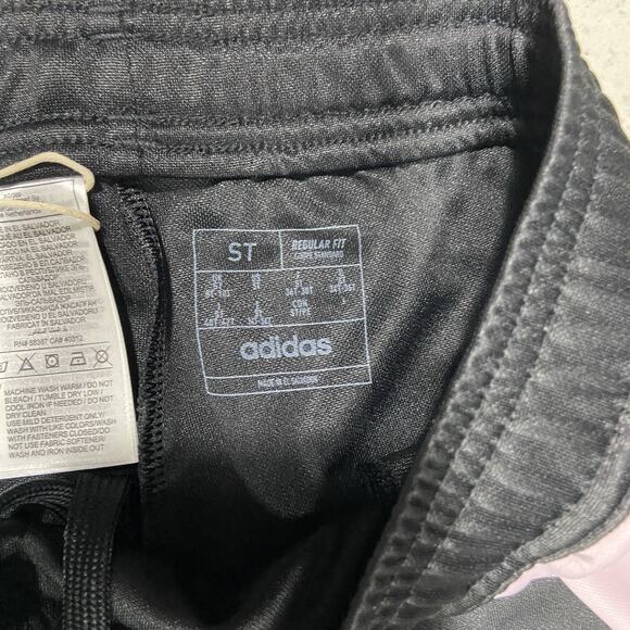 Adidas Women’s Small & Tall Tiro 24 Soccer Track Pants, Black w Pink Stripes - Picture 7 of 9